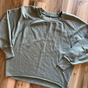 Aerie Olive Green Crewneck Sweatshirt